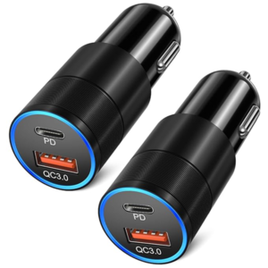 CH2 36W QC/PD Metalic Car Charger with Fast Charging
